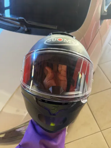 Capacete Suomy viseira cristal + fume + pinlock