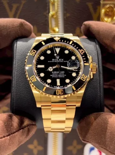 Relógio Rolex Submariner Dourado Automático Qualidade Premium 