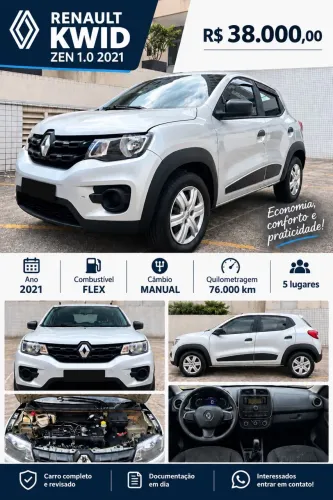 Renault Kwid Zen 1.0 Flex 12V 5P Mec. 2021