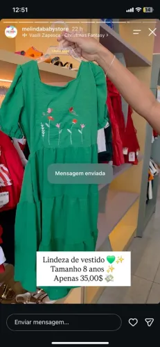 Vestido infantil novo!