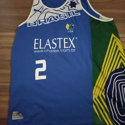 camisa da seleção brasileira de basquete macabi