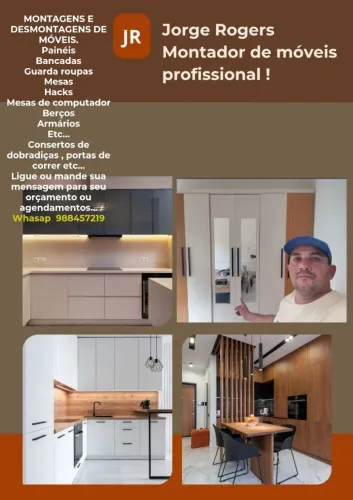 Montador de Móveis profissional ligue ou faça o seu orçamento via ZAP *
