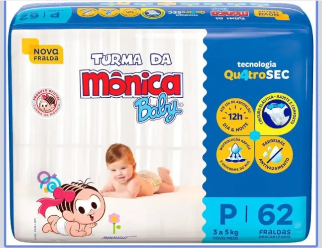 Fralda turma da Mônica P