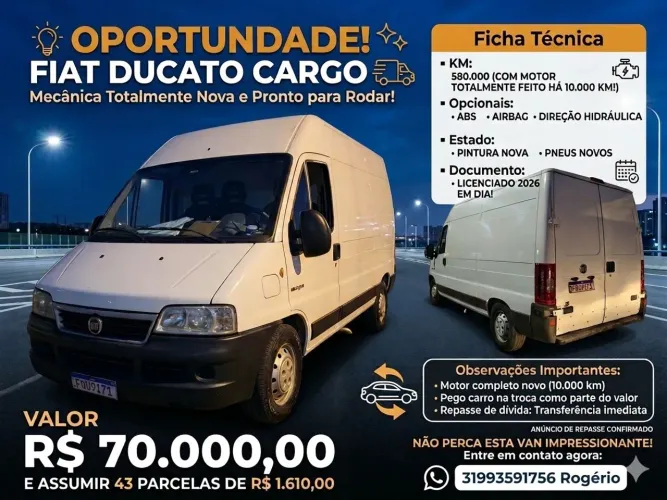 Fiat Ducato Maxi. Curta 2.3 T.alto ME Diesel 2017