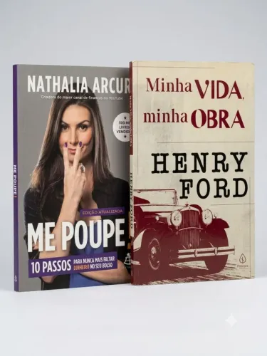 Kit 2 Livros Essenciais: Me Poupe! + Minha Vida, Minha Obra | Finanças e Sucesso