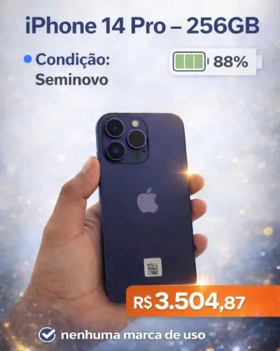 iPhone 14 256gb seminovo