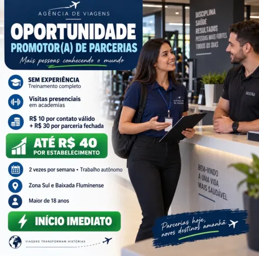 Promotor(a) de Parcerias Sem Experiência | Início Imediato