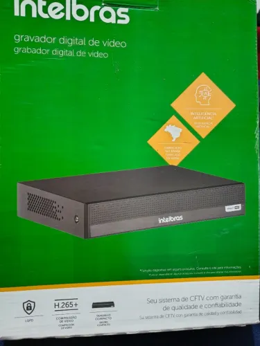 Gravador Intelbras Para 4 Câmeras Mhdx 1104 Com Disco Rígido/HD
