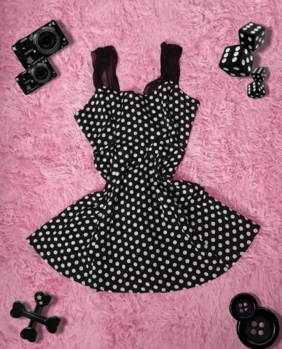 Vestido Preto Retro 90s - R$25