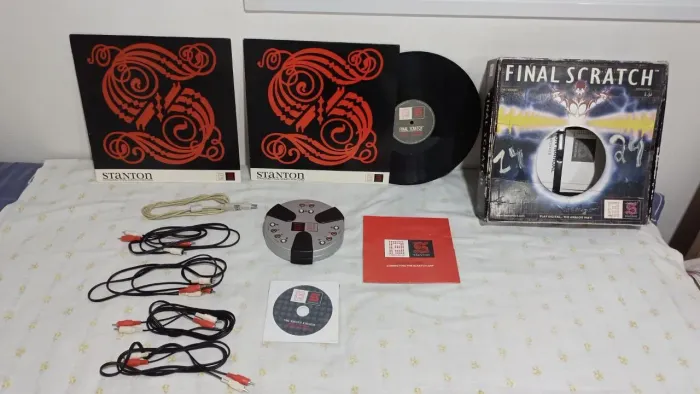 Final Scratch Stanton 1.0 - Digital Vinyl System (DVS) + Discos - Novo Tudo Funcionando