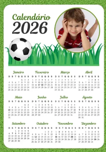 Calendários personalizados para geladeira