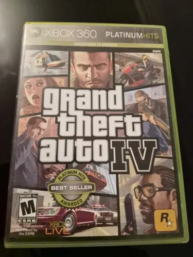 Jogo GTA IV Xbox 360 Mídia Física Original Excelente Estado Usado