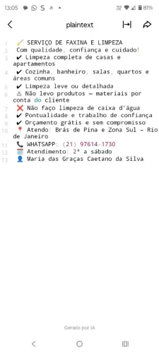 Faxineira
