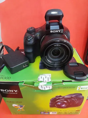 Câmera Sony Cyber-Shot HX300 funcionando perfeitamente *lcd com bordas escura