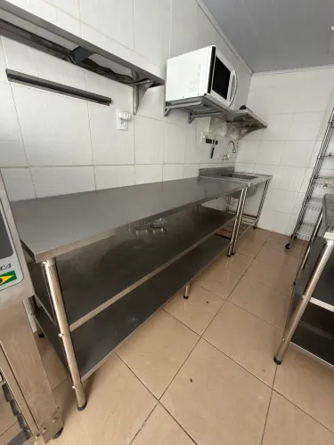 Bancada aço inox IGASOL - 1,90x60x90x88 -