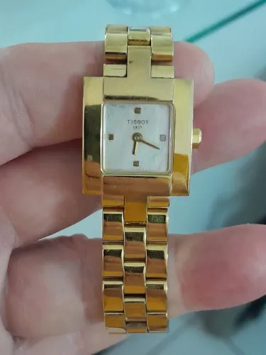 Relógio tisot 1853 série ouro edição especial original 