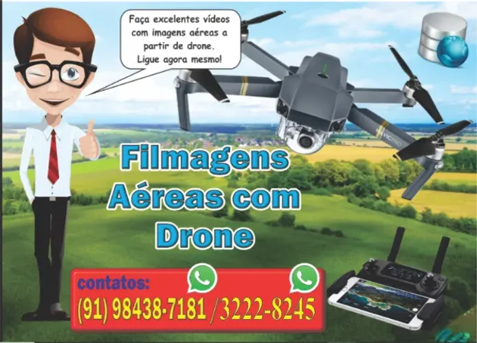 Filmagem e mapeamento aéreo com drone