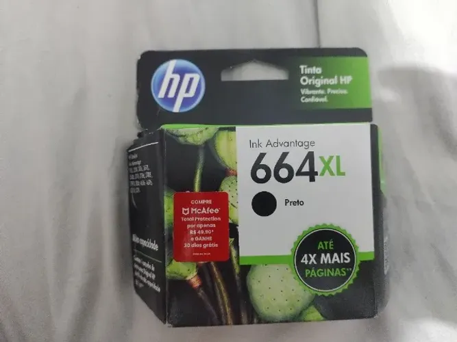 Cartucho de Tinta Original HP 664XL Preto - Alta Capacidade