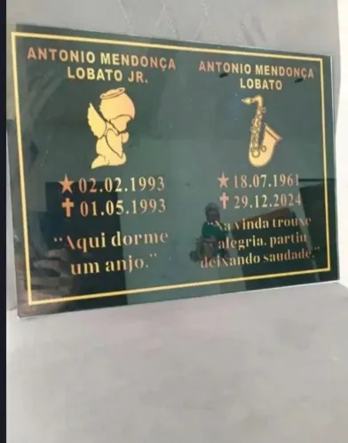 Placas para cemitério