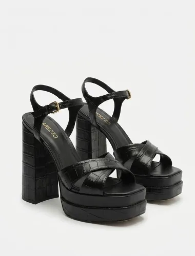 Sandália Croco Meia Pata Arezzo