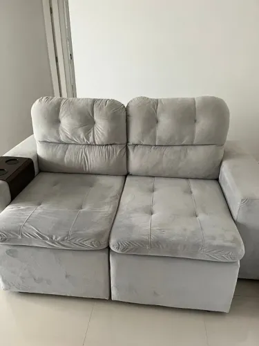 Sofá 2 lugares retrátil Komfort House Cinza