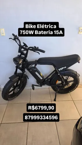 Bicicleta elétrica V8 Pro 750w