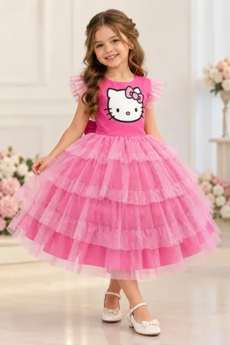 Vestido infantil hello Kitty