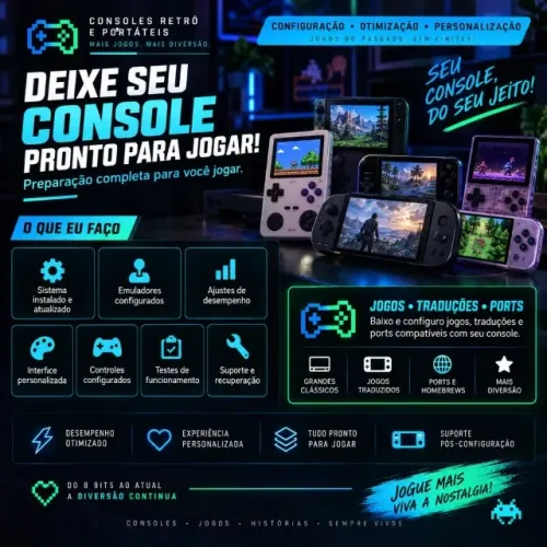 Configuração e Personalização de Consoles Retrô - Jogos, Traduções e Ports