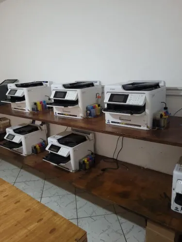 Impressora Multifuncional WorkForce C5810 com Bulk Colorida Tinta Pigmentada