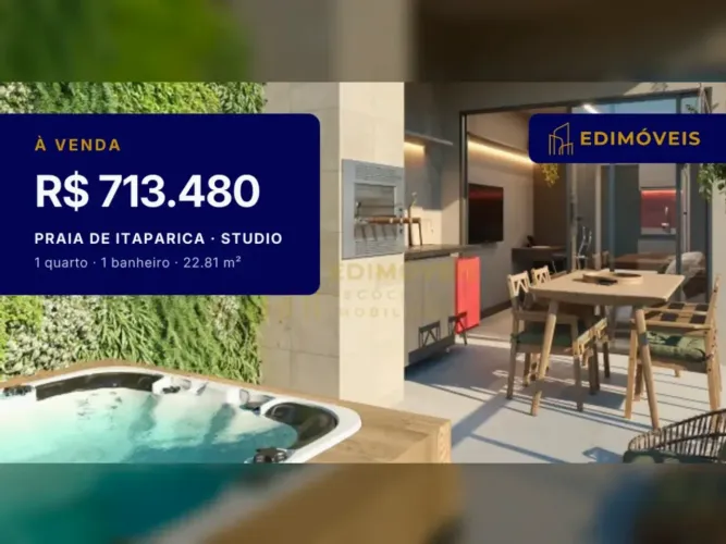 Oportunidade em Praia de Itaparica: Studio 1 quarto com área externa privativa