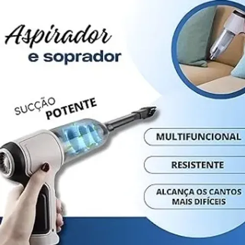 Mini Aspirador Soprador De Pó 2 em 1 Usb portátil Recarregável-NOVO - PAGUE SÓ NA ENTREGA