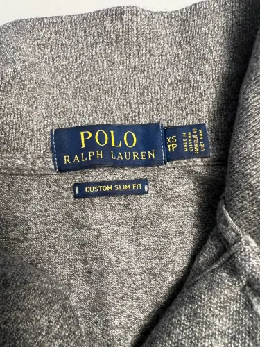 Camiseta Polo Raph Lauren Cinza Escuro Tamanho XS Slim