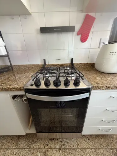 Fogão Brastemp 4 Bocas De Embutir Inox Com Dupla Chama - Byo4ebr Bivolt