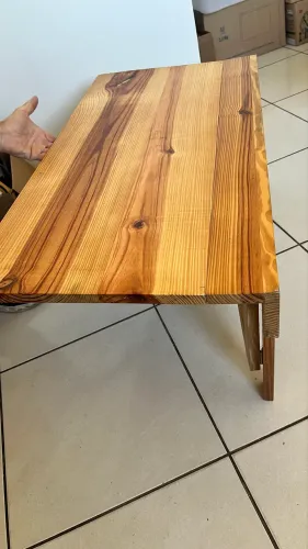 Mesa dobrável de Pinus