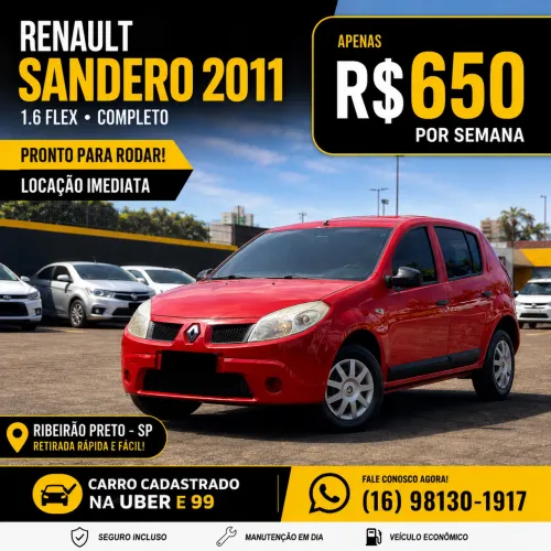 Alugo carro para motoristas de aplicativo Uber e 99