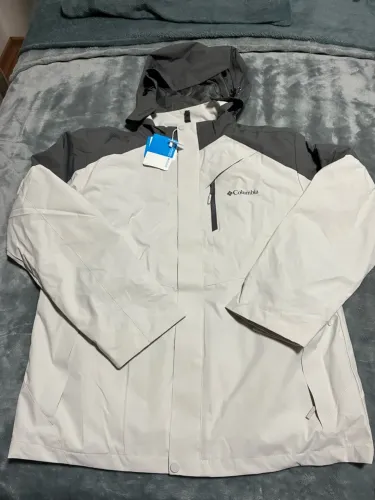 Jaqueta Columbia 3 em 1 fleece mais impermeável nova GG