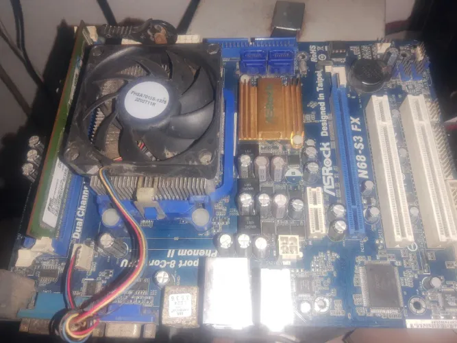 Kit N68 pl.proc..cooler e memória