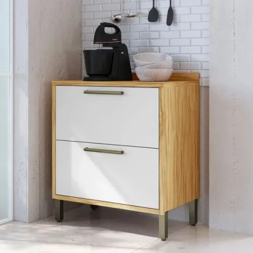 Balcão 80cm Syrah Ronipa 1 Porta Basculante e 1 Gaveta 100% MDF (Novo)
