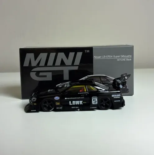 Mini Gt Nissan Skyline Lb-er34 Super Silhouette Black 1/64