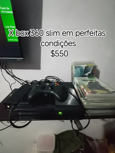 X box 360 + tv 32" não é smart.