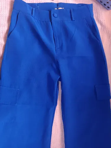 Calça cargo azul 