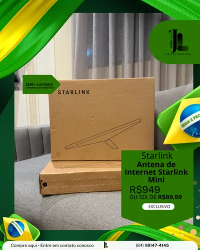 ANTENA DE INTERNET STARLINK MINI, LACRADO, EXCLUSIVO!