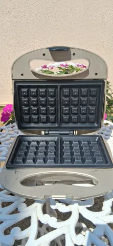 máquina de fazer waffle panqueca (elétrica)