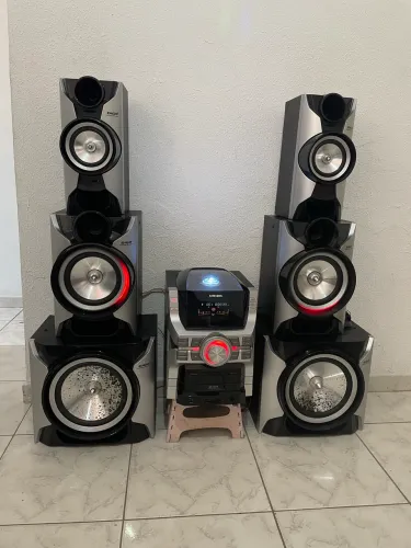 Som residencial Samsung 1500rms 6 caixas funcionando perfeitamente