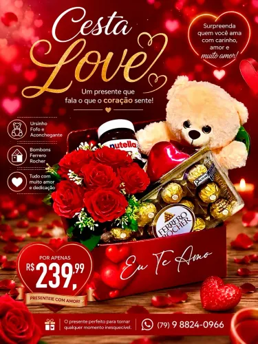 Cestas. Linda Cesta URSINHO e Bombons Finos R$:239,99