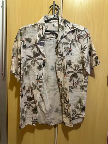 Blusa Floral Masculina Praia Infantil Tamanho P