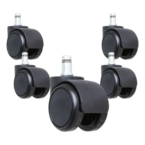 rodinha kit 5 rodízios cadeira escritório roda anti-risco  bomvink bom-2753