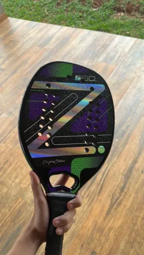 Raquete Beach Tennis ZEIq Pro Violet Douglas Collani