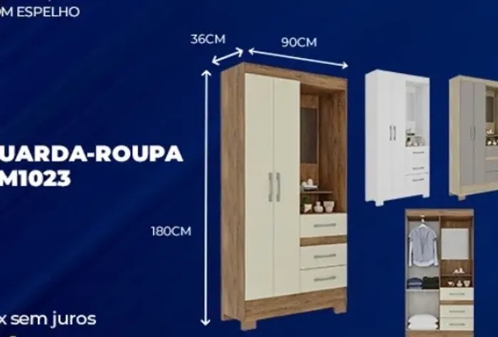 Vendo guarda roupa na caixa sem montar ainda