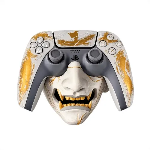 Suporte Controle Ps5 Dualsense Máscara Atsu Ghost Of Yotei Setup Gamer